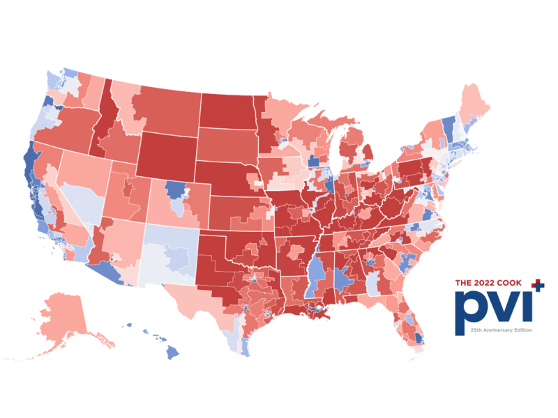 Introducing The 2022 Cook Partisan Voting Index (Cook PVI℠) | Cook ...